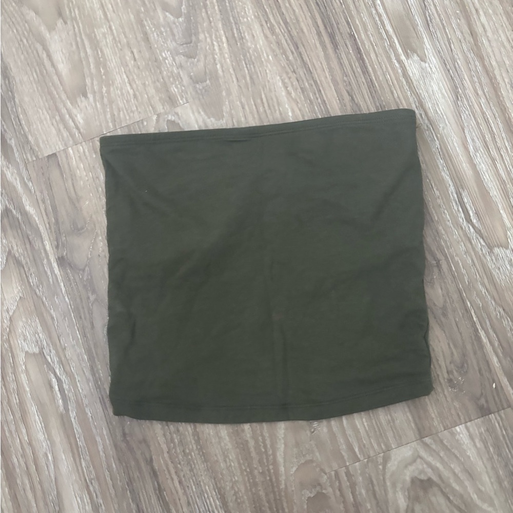 Army green old navy tube top